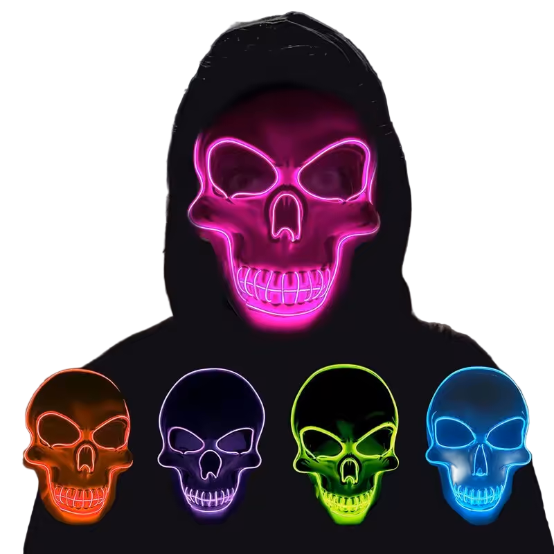 Neon Skully Mask